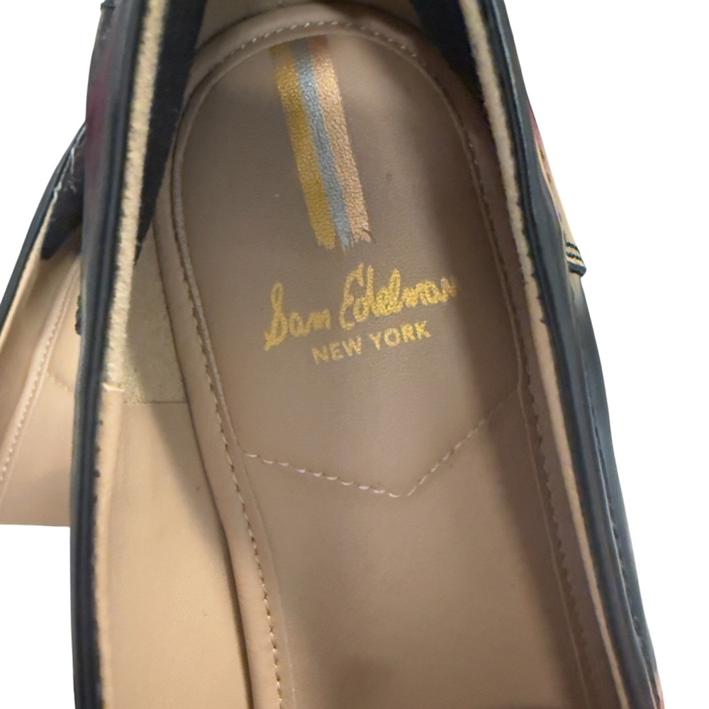 Sam Edelman Women’s Colin Black and White Leather Penny Loafers Size 9 - Picture 13 of 14